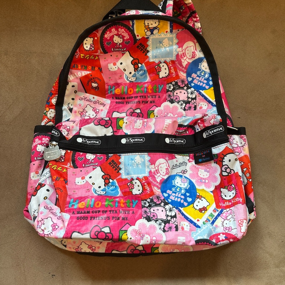 Lesportsac 45th Anniversary Limited Edition Hello Kitty Multicolor Backpack